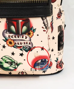Modern Pinup Defective Markdowns Loungefly Star Wars Cream Tattoo Flash Mini Backpack DEFECTIVE #121
