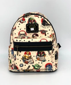 Modern Pinup Loungefly Star Wars Cream Tattoo Mini Backpack DEFECTIVE #187 Defective Markdowns
