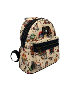 Modern Pinup Loungefly Star Wars Cream Tattoo Mini Backpack DEFECTIVE #208