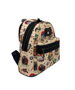 Modern Pinup Loungefly Star Wars Cream Tattoo Mini Backpack DEFECTIVE #212