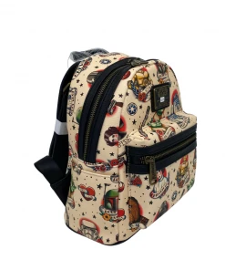 Modern Pinup Loungefly Star Wars Cream Tattoo Mini Backpack DEFECTIVE #214