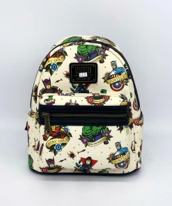 Modern Pinup Defective Markdowns Loungefly Marvel Tattoo Flash Mini Backpack DEFECTIVE #225