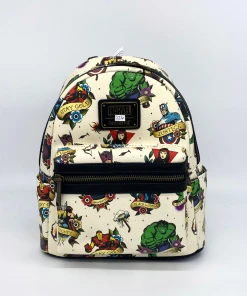 Modern Pinup Defective Markdowns Loungefly Marvel Tattoo Flash Mini Backpack DEFECTIVE #226