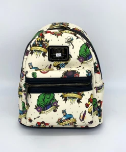 Modern Pinup Loungefly Marvel Tattoo Flash Mini Backpack DEFECTIVE #228
