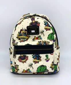 Modern Pinup Loungefly Marvel Tattoo Flash Mini Backpack DEFECTIVE #230 Defective Markdowns