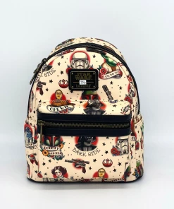 Modern Pinup Loungefly Star Wars Cream Tattoo Flash Mini Backpack DEFECTIVE #256 Defective Markdowns