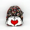 Modern Pinup Defective Markdowns Loungefly Mickey And Minnie Mouse Valentines Mini Backpack DEFECTIVE #292