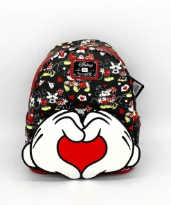 Modern Pinup Defective Markdowns Loungefly Mickey And Minnie Mouse Valentines Mini Backpack DEFECTIVE #292