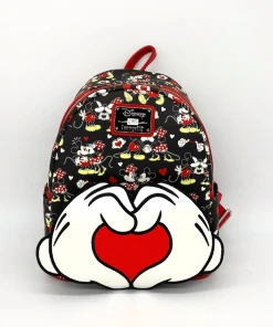 Modern Pinup Defective Markdowns Loungefly Mickey And Minnie Mouse Valentines Mini Backpack DEFECTIVE #295