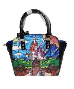 Modern Pinup Loungefly Beauty And The Beast Belle Princess Castle Crossbody Bag DEFECTIVE #311 Defective Markdowns
