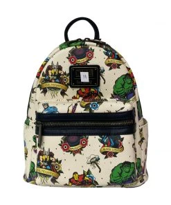 Modern Pinup Loungefly Marvel Flash Tattoo Mini Backpack #14 DEFECTIVE (Bad Pattern Placement)