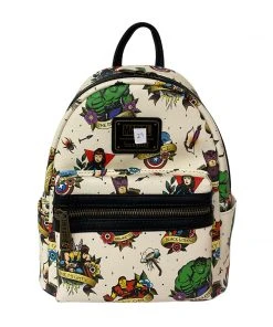 Modern Pinup Defective Markdowns Loungefly Marvel Flash Tattoo Mini Backpack #27 DEFECTIVE (Bad Pattern Placement)