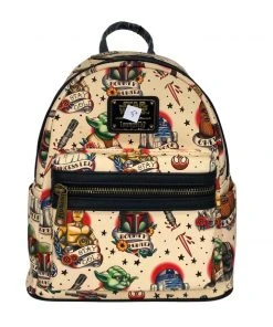 Modern Pinup Loungefly Star Wars Flash Tattoo Mini Backpack #37 DEFECTIVE (Bad Pattern Placement)