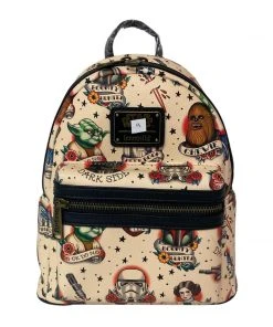 Modern Pinup Defective Markdowns Loungefly Star Wars Flash Tattoo Mini Backpack #9 DEFECTIVE (Bad Pattern Placement)