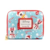 Modern Pinup Loungefly Disney Mickey Minnie Snowman AOP Zip Around Wallet Wallets