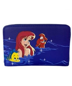 Modern Pinup Loungefly Disney Little Mermaid Ariel Fireworks Zip Around Wallet