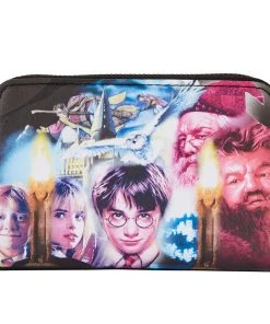Modern Pinup Wallets Loungefly Harry Potter Sorcerers Stone Zip Around Wallet
