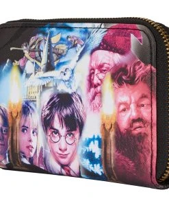 Modern Pinup Wallets Loungefly Harry Potter Sorcerers Stone Zip Around Wallet