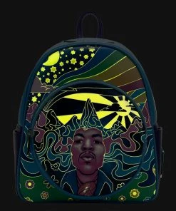 Modern Pinup Waitlist Loungefly Jimi Hendrix Psychedelic Landscape Mini Backpack