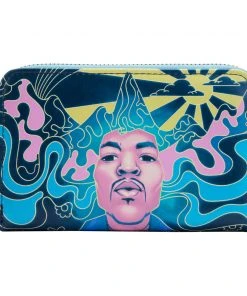 Modern Pinup Waitlist Loungefly Jimi Hendrix Psychedelic Landscape Zip Around Wallet