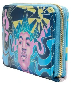 Modern Pinup Waitlist Loungefly Jimi Hendrix Psychedelic Landscape Zip Around Wallet