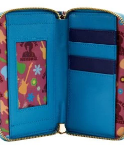 Modern Pinup Waitlist Loungefly Jimi Hendrix Psychedelic Landscape Zip Around Wallet