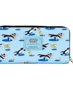 Modern Pinup Loungefly Looney Tunes Tweety & Sylvester AOP Zip Around Wallet