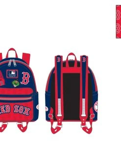 Modern Pinup Loungefly MLB Boston Red Sox Patches Mini Backpack