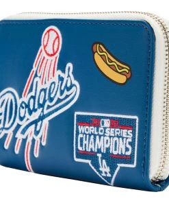 Modern Pinup Waitlist Loungefly MLB LA Dodgers Patches Zip Around Wallet