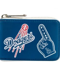 Modern Pinup Waitlist Loungefly MLB LA Dodgers Patches Accordion Wallet