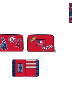 Modern Pinup Loungefly MLB LA Angels Patches Zip Around Wallet