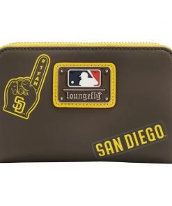 Modern Pinup Loungefly MLB SD Padres Patches Zip Around Wallet