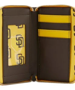 Modern Pinup Loungefly MLB SD Padres Patches Zip Around Wallet