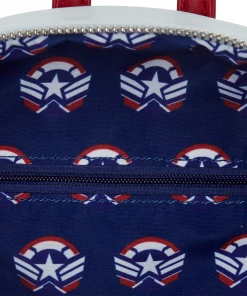 Modern Pinup Loungefly Marvel Falcon Captain America Cosplay Mini Backpack