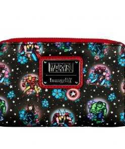 Modern Pinup Loungefly Marvel Avengers Tattoo Zip Around Wallet