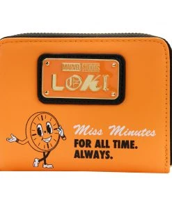 Modern Pinup Loungefly Marvel Loki Variant TVA Miss Minutes Zip Around Wallet