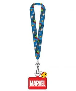 Modern Pinup Pop By Loungefly Marvel Logo Lanyard With Cardholder