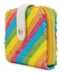 Modern Pinup Loungefly Disney Sequin Rainbow Zip Around Wallet