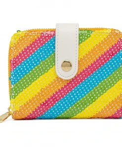 Modern Pinup Loungefly Disney Sequin Rainbow Zip Around Wallet