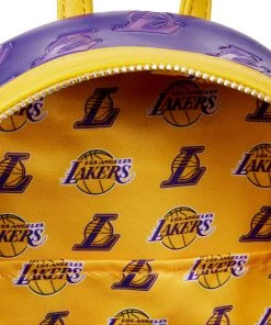 Modern Pinup Bags Loungefly NBA Lakers Debossed Logo Mini Backpack