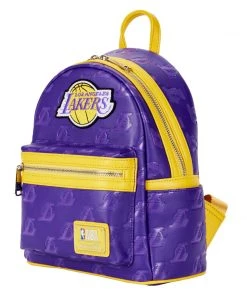 Modern Pinup Bags Loungefly NBA Lakers Debossed Logo Mini Backpack