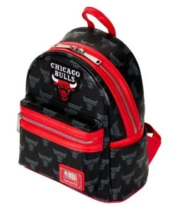 Modern Pinup Loungefly NBA Chicago Bulls Debossed Logo Mini Backpack