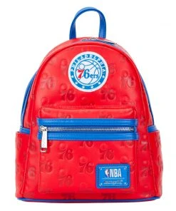 Modern Pinup Loungefly NBA Philadelphia 76ers Debossed Logo Mini Backpack Bags