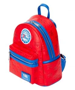 Modern Pinup Loungefly NBA Philadelphia 76ers Debossed Logo Mini Backpack Bags
