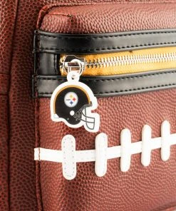 Modern Pinup Loungefly NFL Pittsburgh Steelers Pigskin Logo Mini Backpack