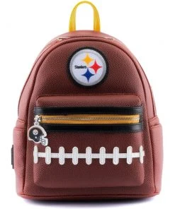 Modern Pinup Loungefly NFL Pittsburgh Steelers Pigskin Logo Mini Backpack