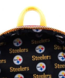 Modern Pinup Loungefly NFL Pittsburgh Steelers Pigskin Logo Mini Backpack