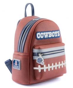 Modern Pinup Official Shop 30 Modern Pinup Loungefly NFL Dallas Cowboys Pigskin Logo Mini Backpack Bags