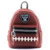 Modern Pinup Loungefly NFL Las Vegas Raiders Pigskin Logo Mini Backpack