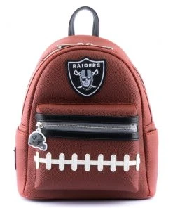 Modern Pinup Loungefly NFL Las Vegas Raiders Pigskin Logo Mini Backpack